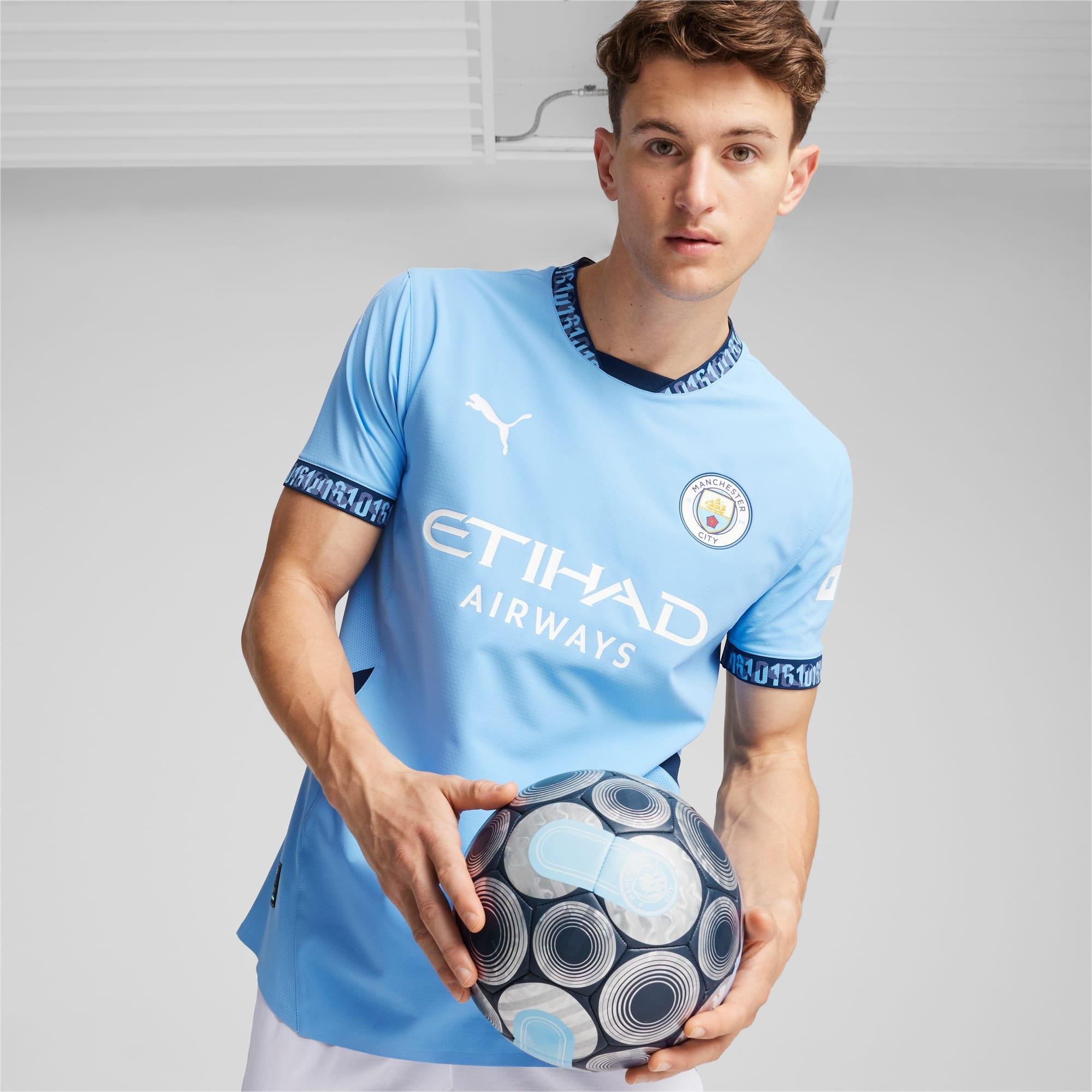 Manchester City 24/25 Men's Authentic Home Soccer Jersey by PUMA