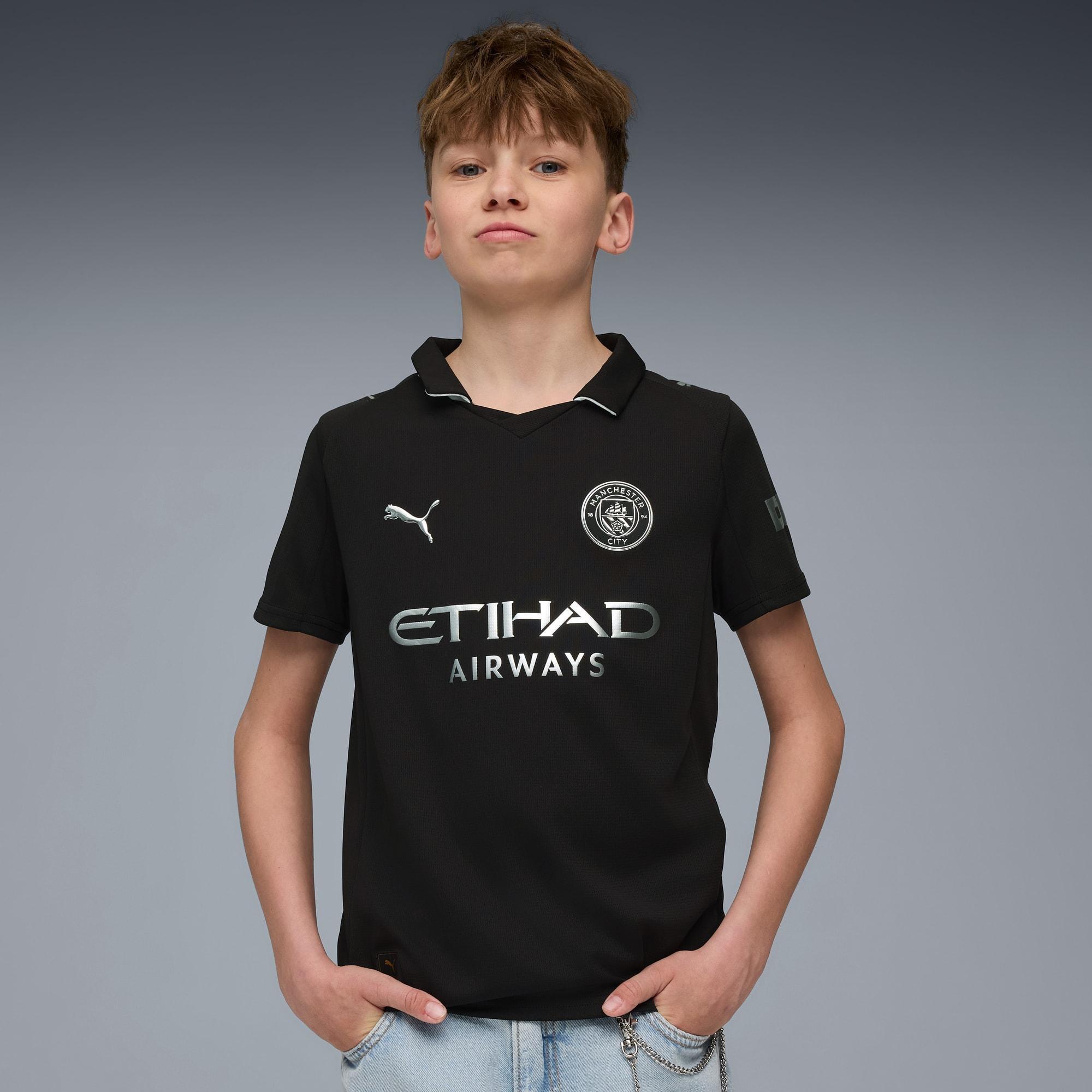 Manchester City 25/26 Away Replica Big Kids' Soccer Jersey by PUMA Manchester City 25/26 Away Replica Big Kids' Soccer Jersey by PUMA
