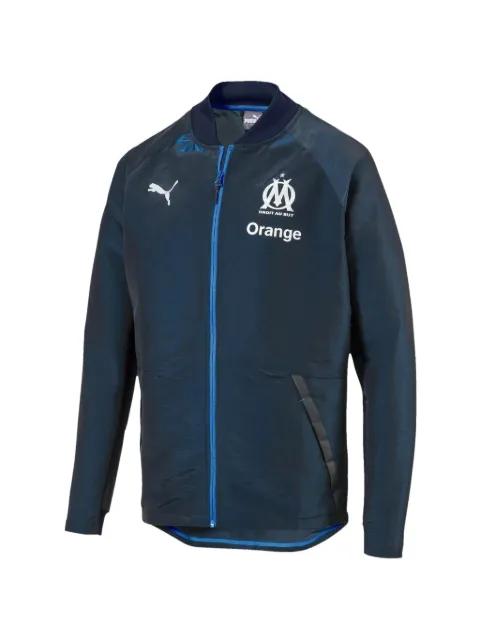 Olympique de Marseille logo-print jacket by PUMA