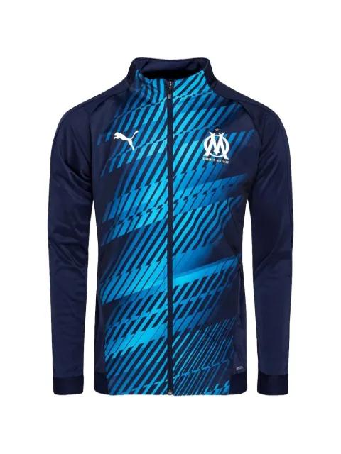 Olympique de Marseille logo-print long-sleeves T-shirt by PUMA