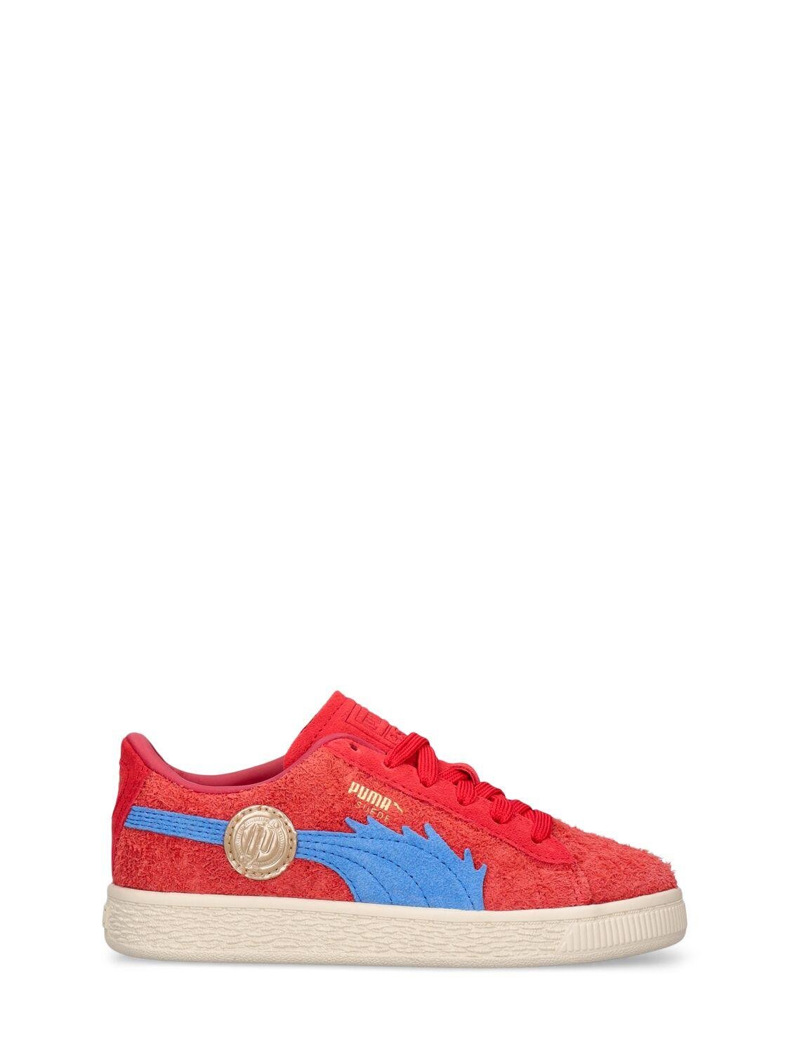 One Piece Suede Lace-up Sneakers by PUMA