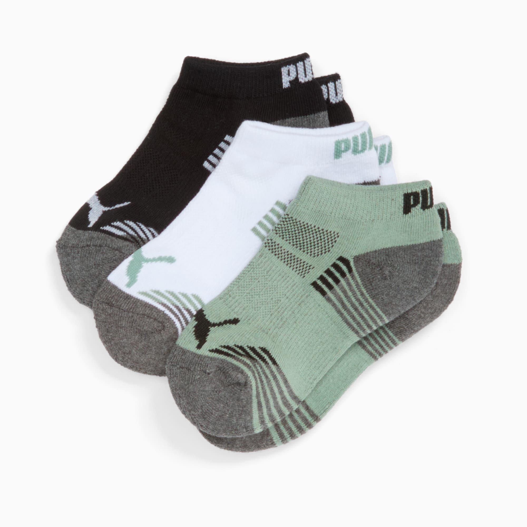 PUMA Big Kids' Half-Terry Low Cut Socks (3 Pairs) by PUMA