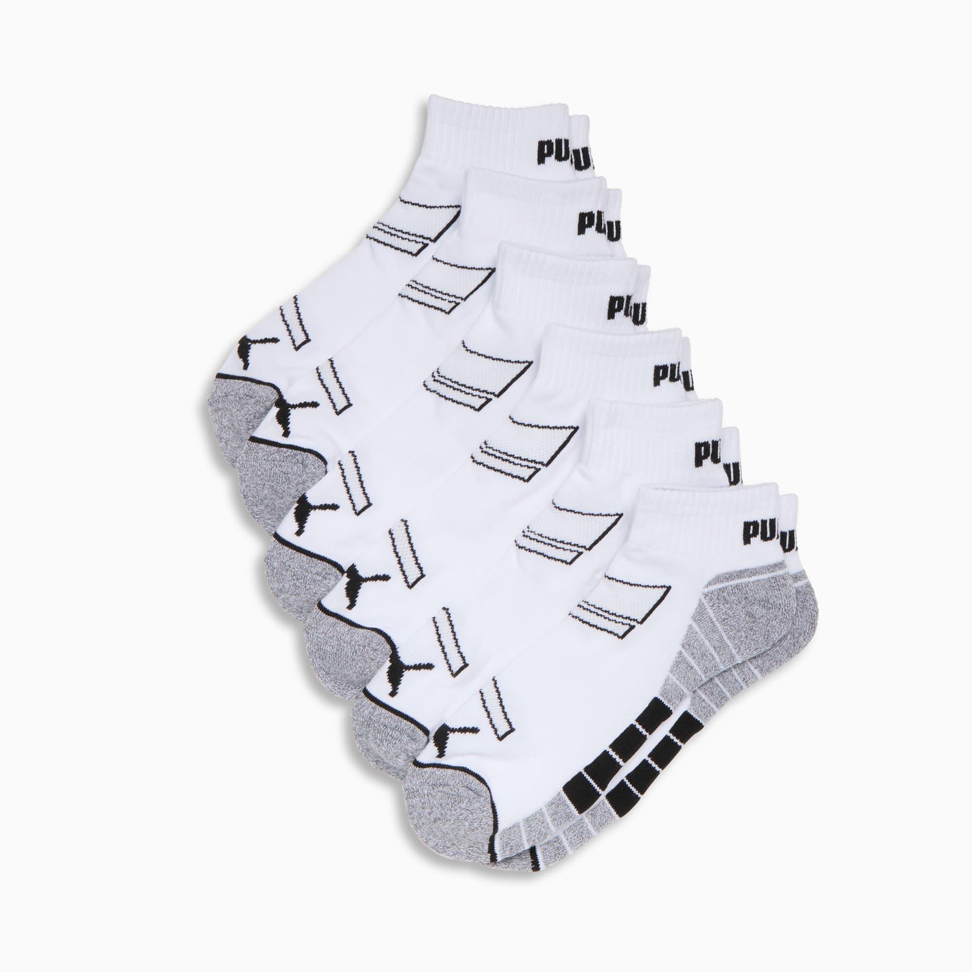 PUMA Men's Half-Terry Quarter-Length Crew Socks (6 Pairs) by PUMA
