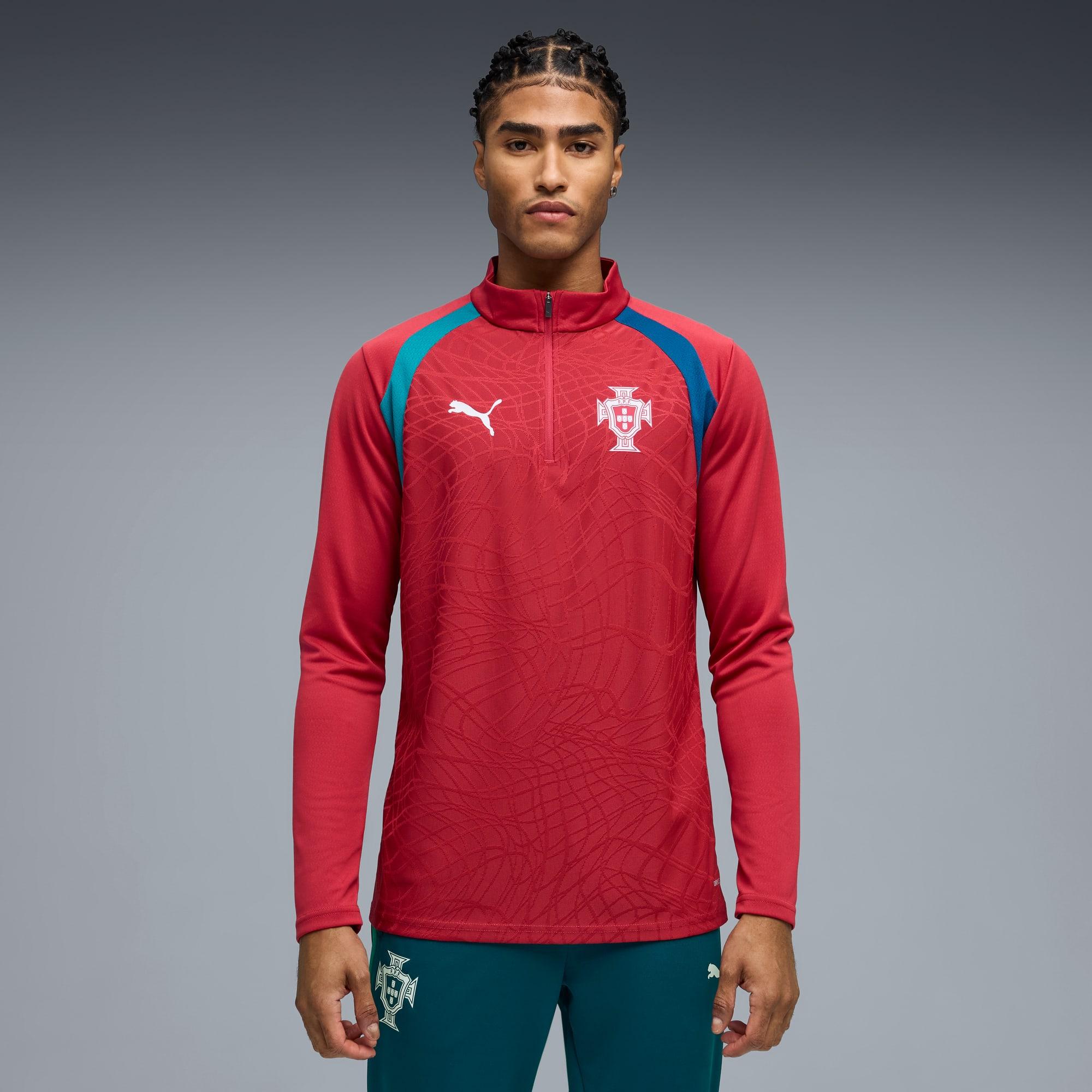 Portugal Men's Quarter-Zip Soccer Top by PUMA