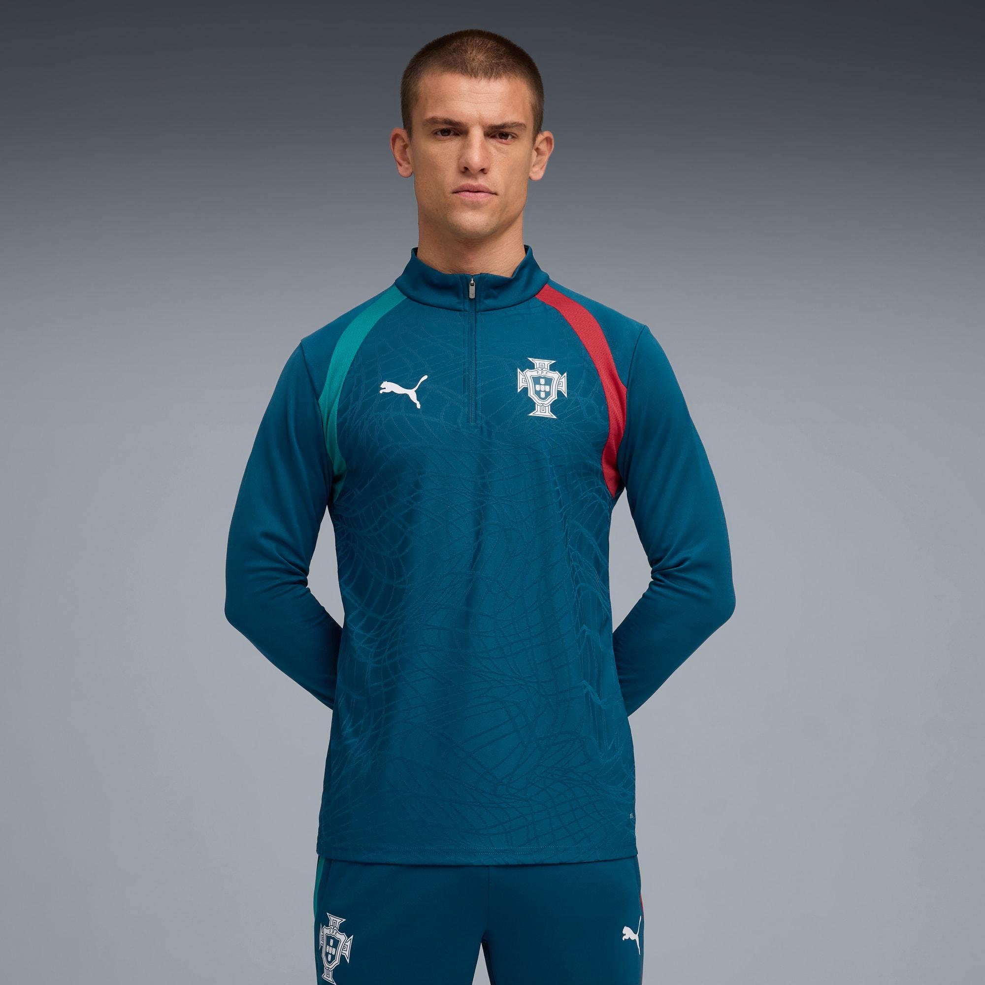 Portugal Men's Quarter-Zip Soccer Top by PUMA