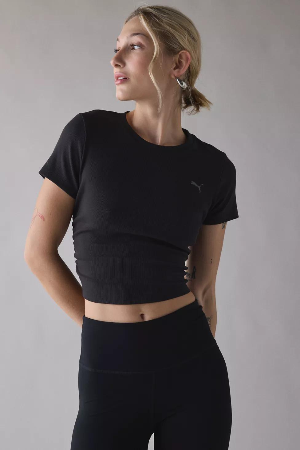 Puma Cloudspun Ribbed Knit Baby Tee by PUMA