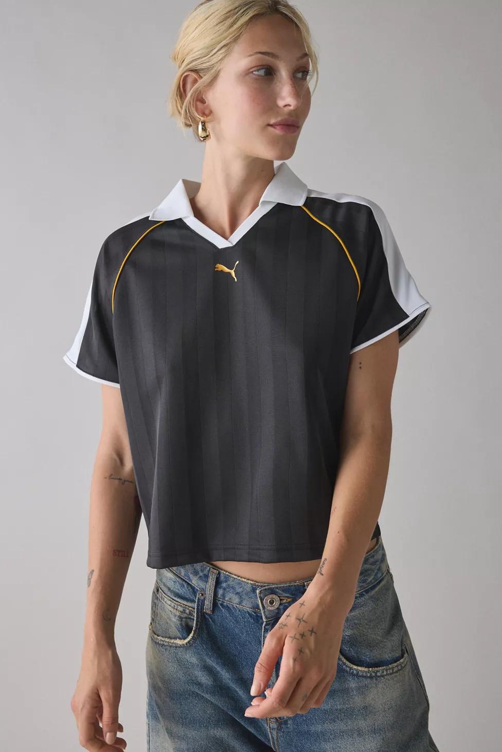 Puma T7 Cropped Football Jersey Tee by PUMA