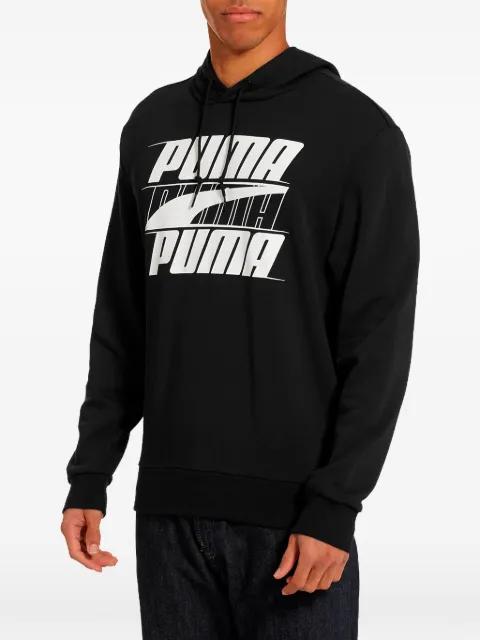 Rebel logo-print hoodie by PUMA