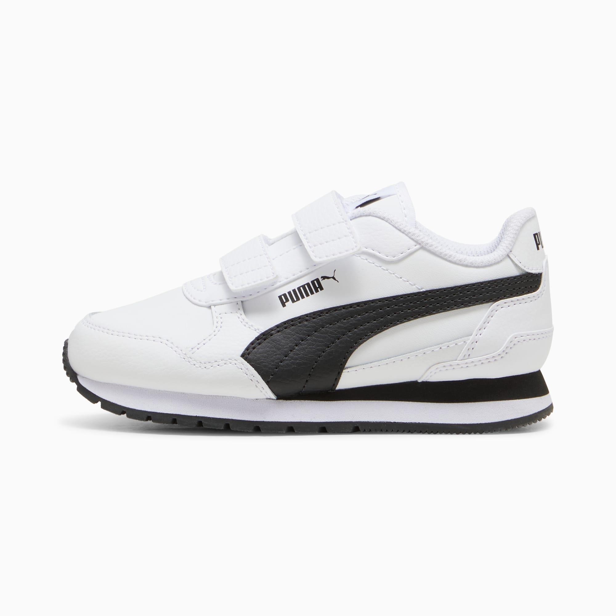 ST Runner v4 Leather Little Kids' Easy On Sneakers by PUMA