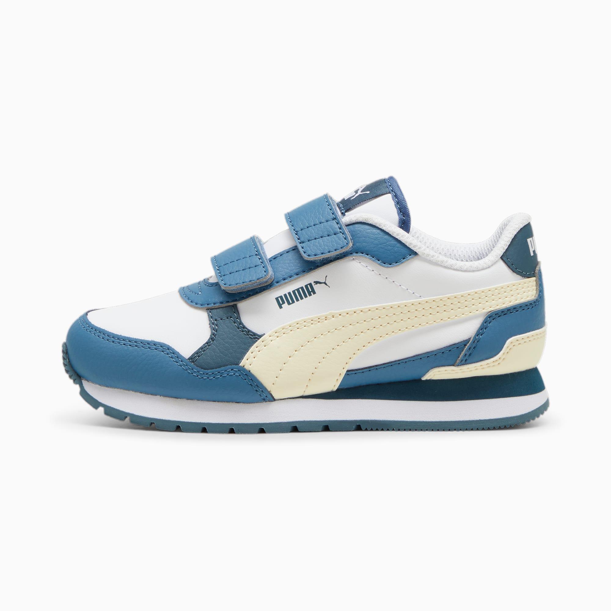 ST Runner v4 Leather Little Kids' Easy On Sneakers by PUMA