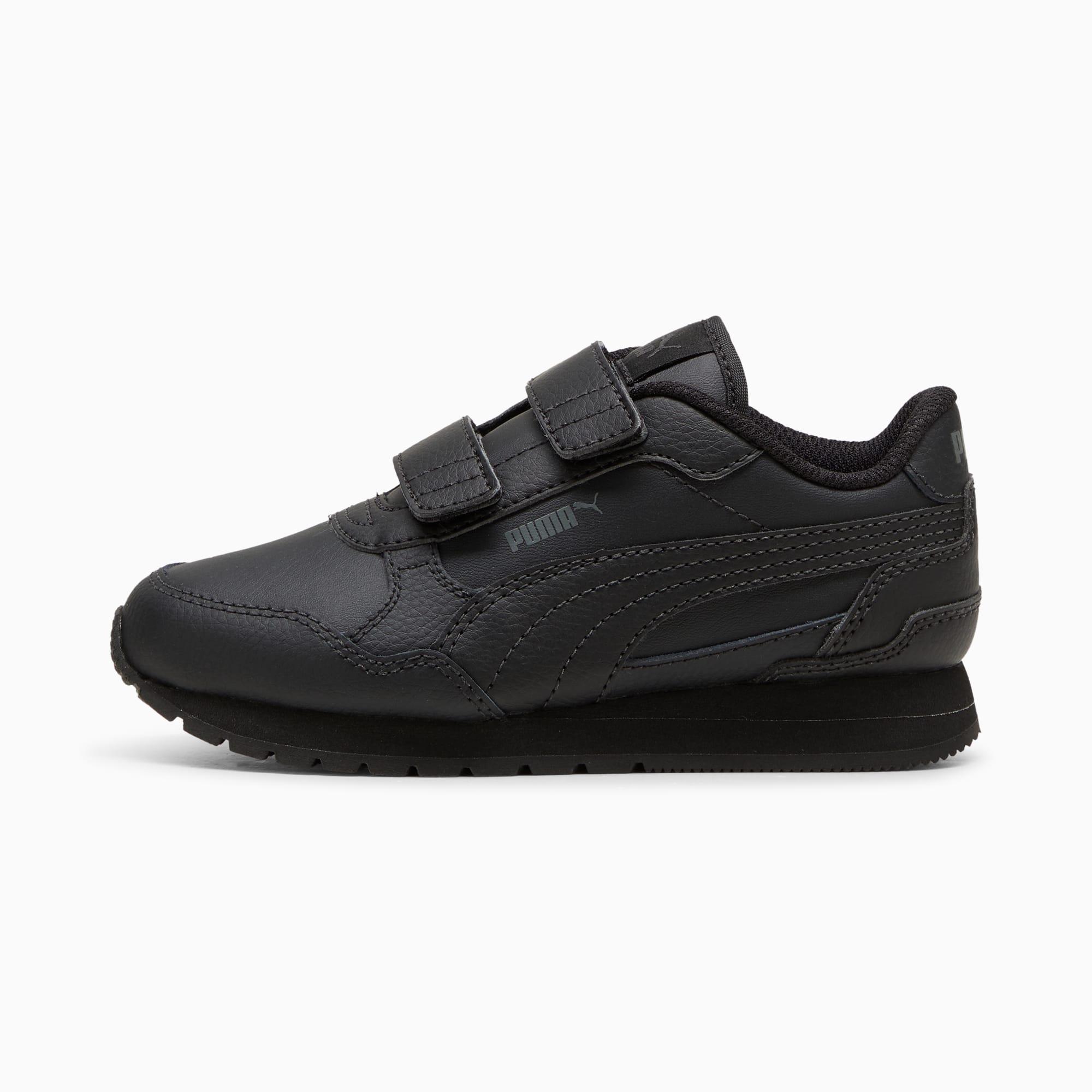 ST Runner v4 Leather Little Kids' Easy On Sneakers by PUMA