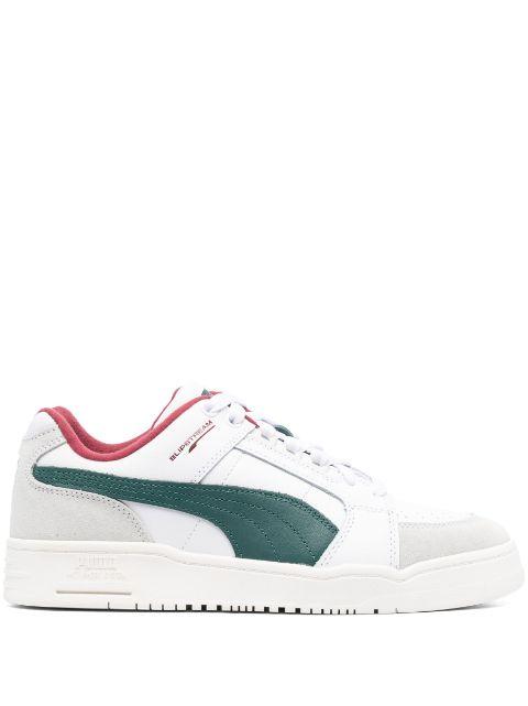 colour-block panelled leather low-top sneakers by PUMA