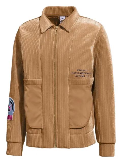 crossover splicing lapel jacket by PUMA