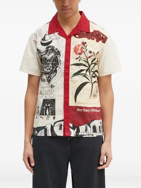 floral-print two-tone shirt by PUMA