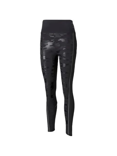 high-shine camouflage-print leggings by PUMA