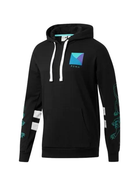 logo-embroidered hoodie by PUMA