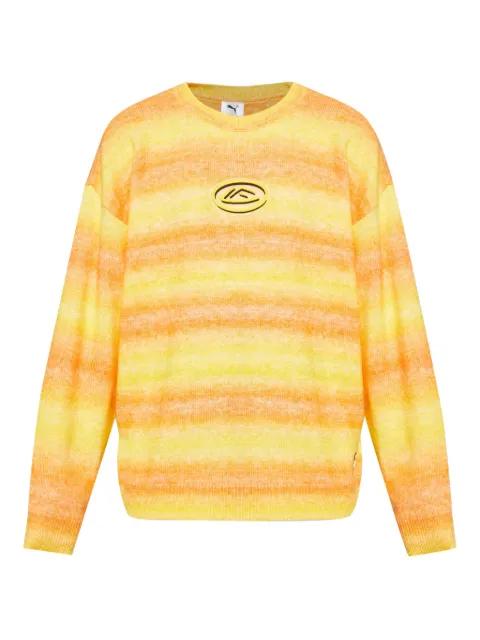 ombre-effect logo-patch sweater by PUMA