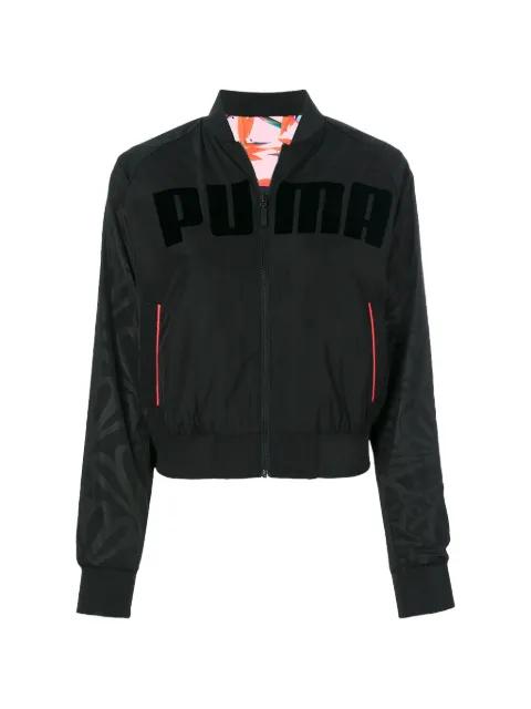 reversible logo-print bomber jacket by PUMA