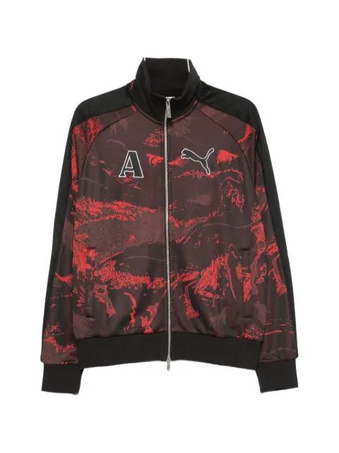 x Ahluawalia T7 abstract-print logo-patch sweatshirt by PUMA