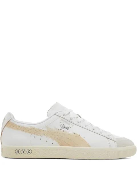 x Clyde Extra Butter "Puma White/Warm White/Feather Gray" sneakers by PUMA