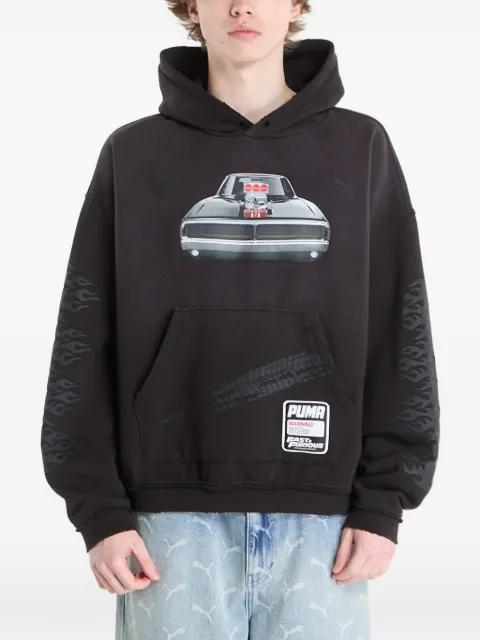 x Fast & Furious graphic-print hoodie by PUMA