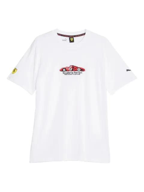 x Ferrari Race embroidered "White" T-shirt by PUMA