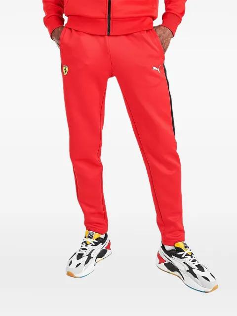x Ferrari logo-print track pants by PUMA