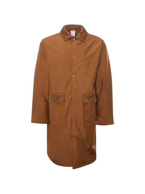 x Maison Kitsuné corduroy-collar trench coat by PUMA
