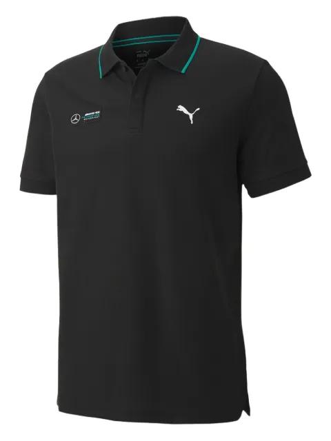 x Mercedes AMG logo-print polo shirt by PUMA x Mercedes AMG logo-print polo shirt by PUMA
