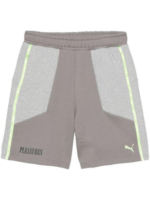 x Pleasures logo-print track shorts by PUMA
