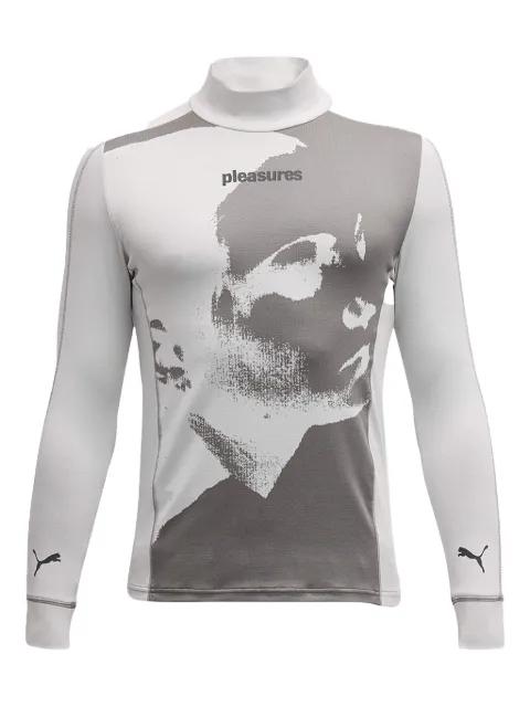x Pleasures slogan-print T-shirt by PUMA
