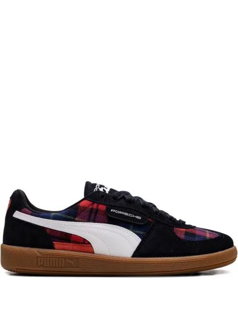 x Porsche Legacy "Palermo - Tartan - Black/Red" sneakers by PUMA