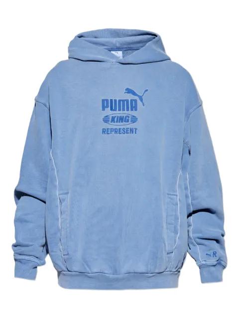 x Represent logo-embroidered hoodied sweater by PUMA