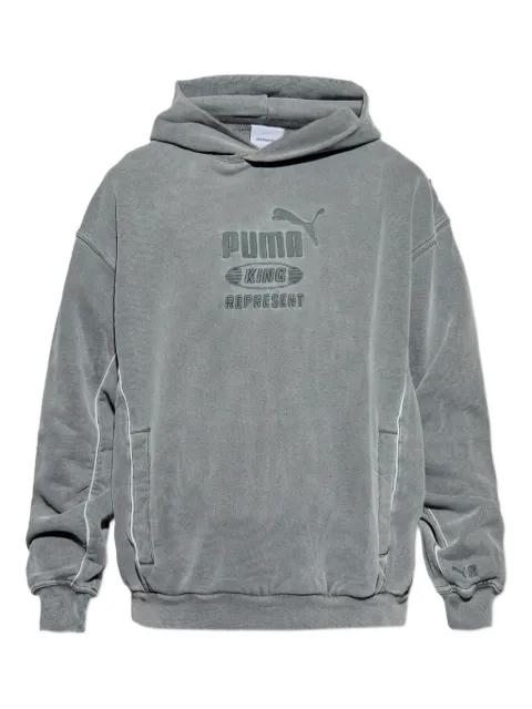 x Represent logo-embroidered hoodied sweater by PUMA