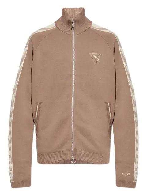 x Represent zip-up logo-embroidered sweatshirt by PUMA