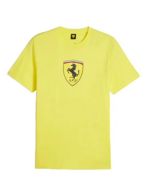 x Scuderia Ferrari Race shield-print "Yellow" T-shirt by PUMA