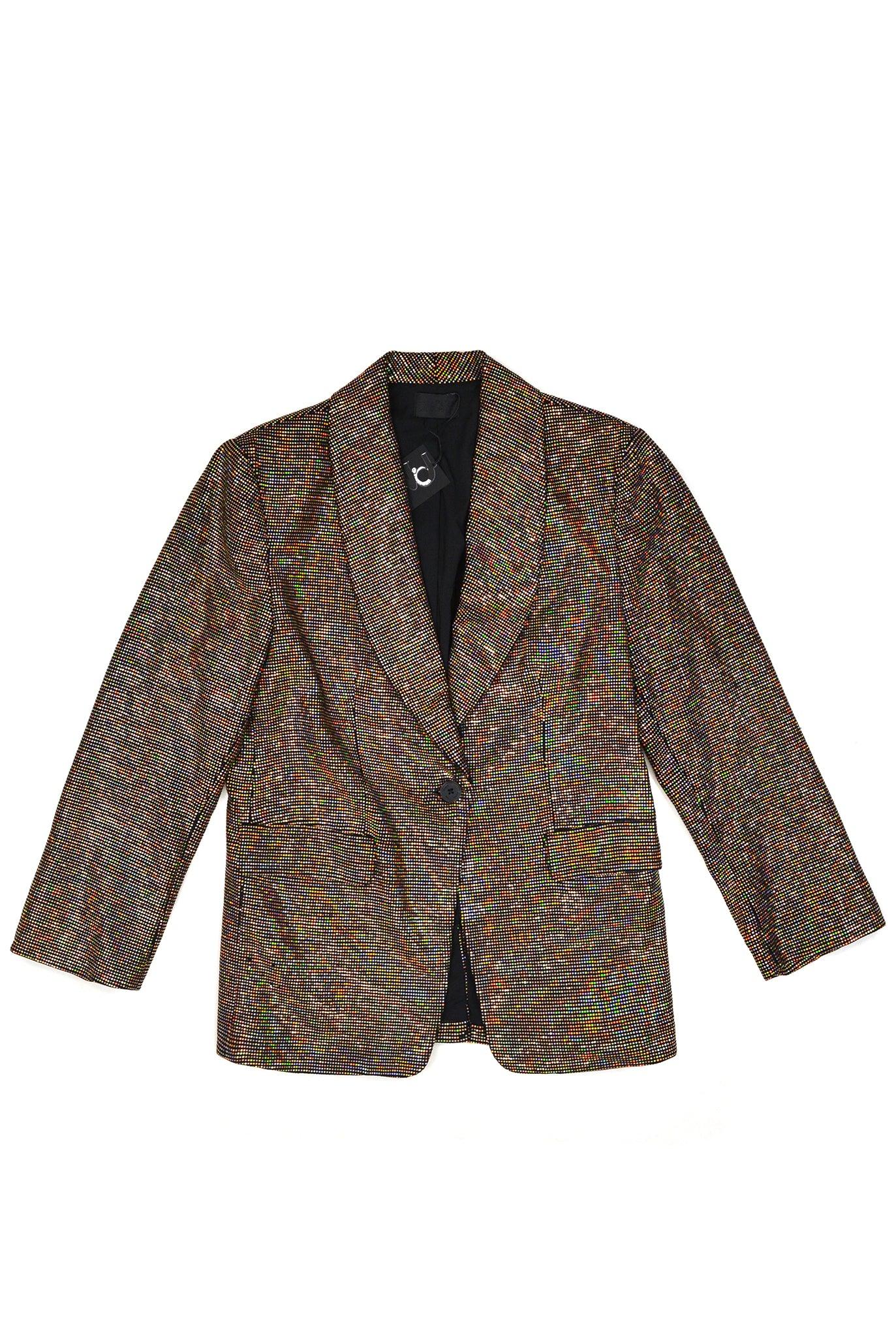 Puppets and Puppets Sparkly Tuxedo Jacket by PUPPETS&PUPPETS
