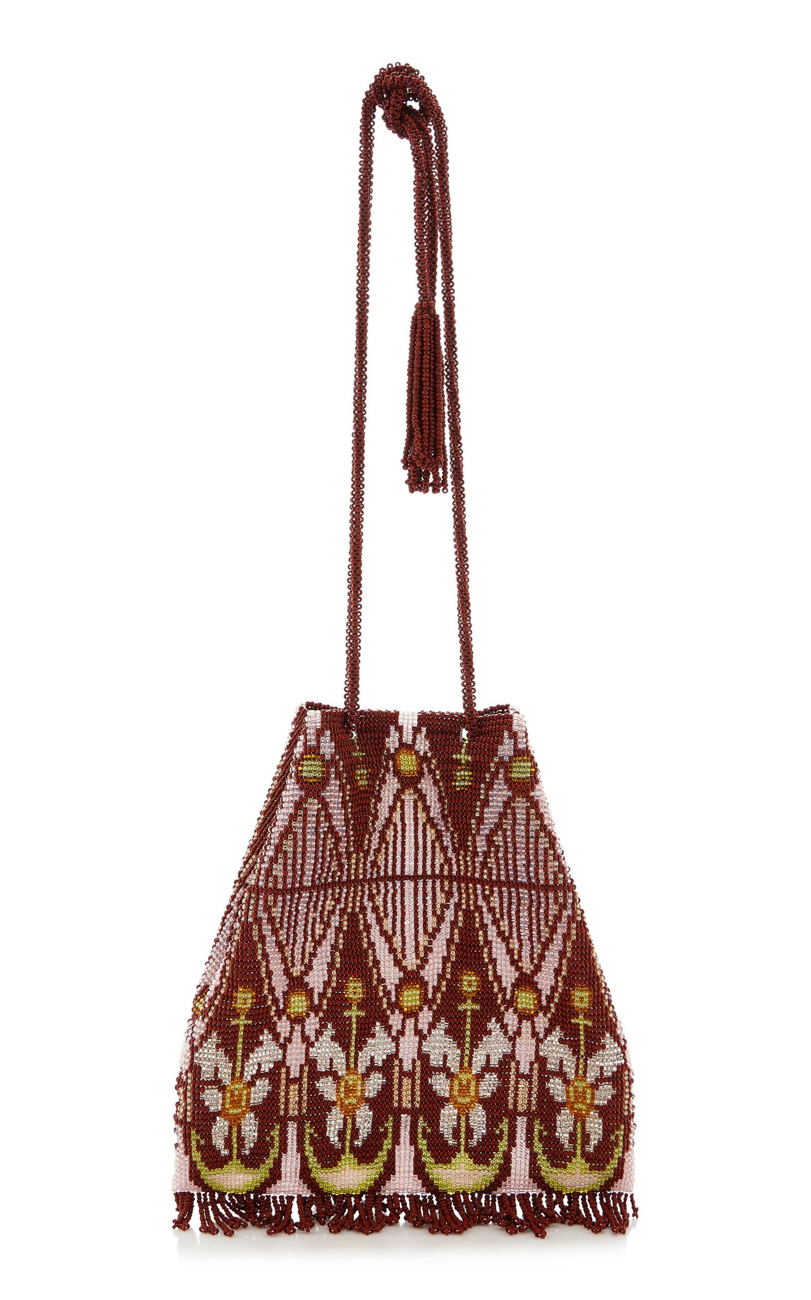 Pura Utz Exclusive La Isla Floral Beaded Pouch - Moda Operandi by PURA UTZ