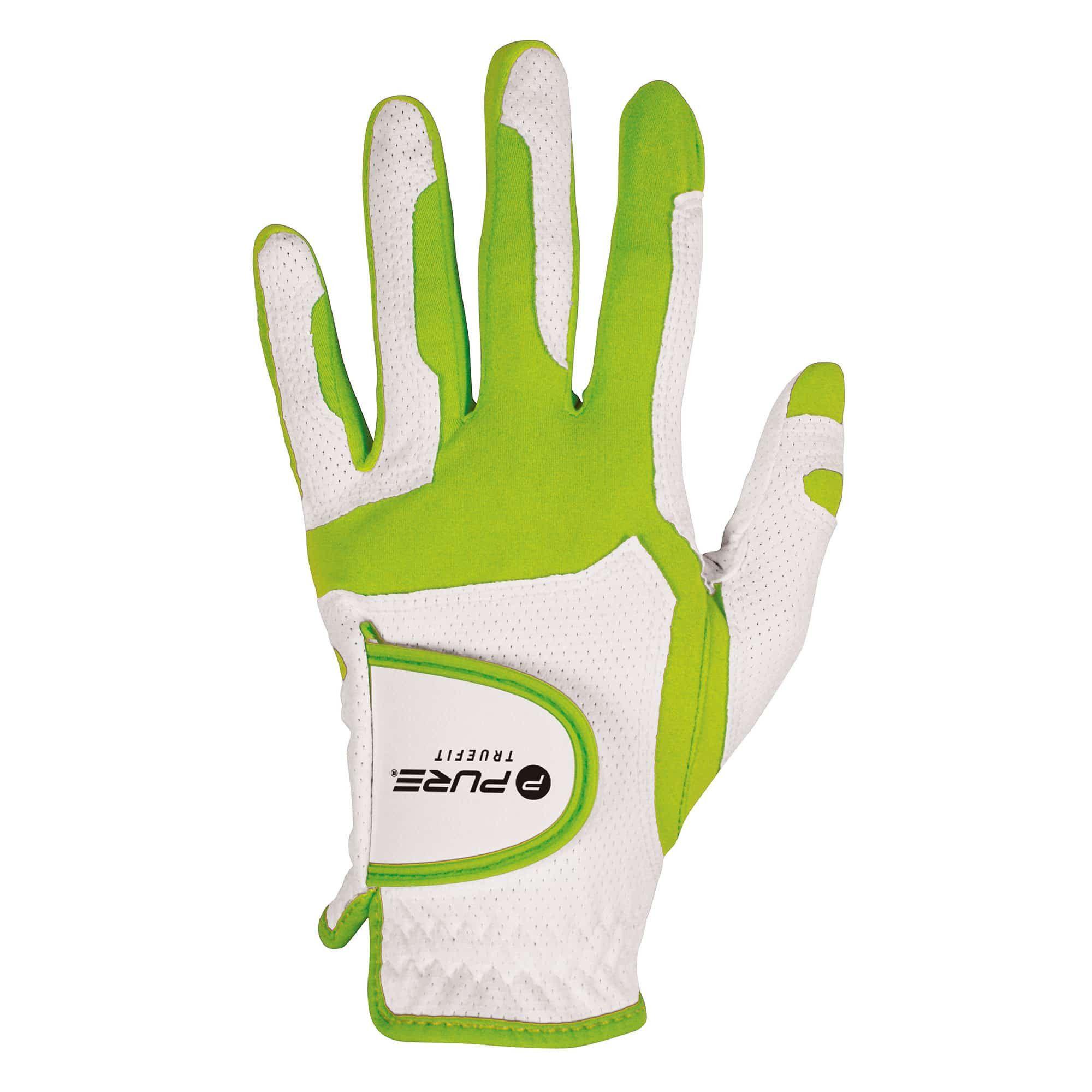 P2I True Fit Glove One Size MLH White/Lime by PURE2IMPROVE