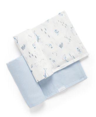 Boys' 2 Pack Muslin Wrap - Baby by PUREBABY