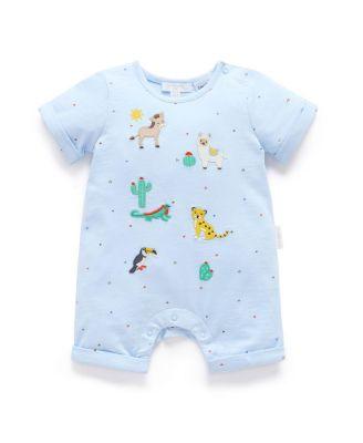 Boys' Animal Fiesta Short Romper - Baby by PUREBABY