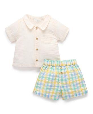 Boys' Check Set - Baby by PUREBABY