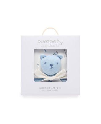 Boys' Stretch Swaddle Wrap & Lovey Gift Pack - Baby by PUREBABY