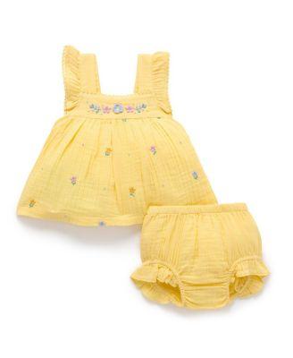 Girls' Daisy Broderie Set - Baby by PUREBABY