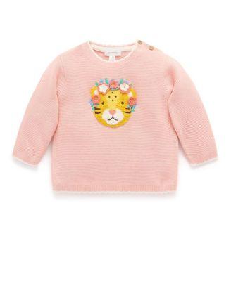 Girls' Embroidered Frida Knit Sweater - Baby by PUREBABY