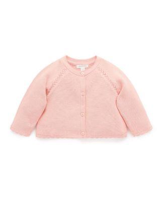 Girls' Scalloped Knit Cardigan - Baby by PUREBABY