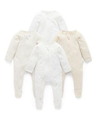 Unisex 4 Pack Zip Footie - Baby by PUREBABY