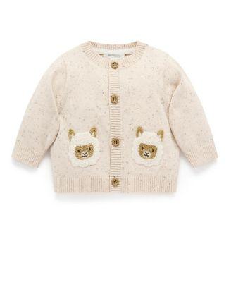 Unisex Fiesta Friends Knit Cardigan - Baby by PUREBABY
