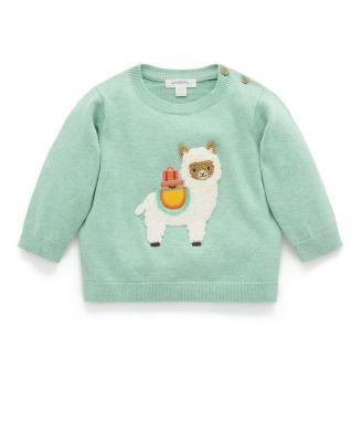 Unisex Llama Knit Sweater - Baby by PUREBABY