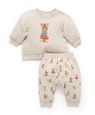Unisex Quilted Track Set - Baby by PUREBABY